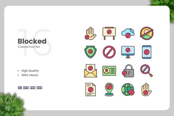 Blocked Color Icons: Clean Graphics for Crafters