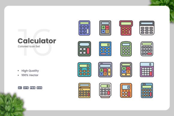 Calculator Color Icons: A Designer's Review for Embroidery