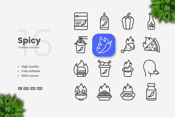 Spicy Icons: Bold Graphics for Crafters