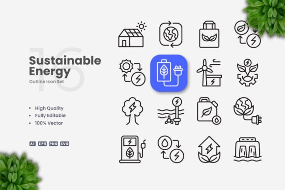 Sustainable Energy Icons: A Designer's Review for Embroidery