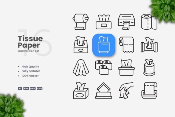 Tissue Paper Icons: Clean Graphics for Modern Web Design
