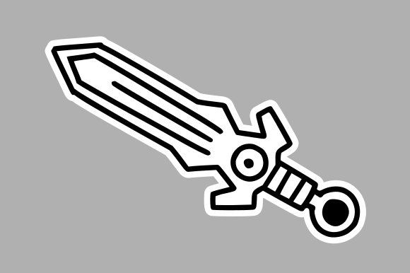 Vintage Kingdom Sword Graphics & Illustrations