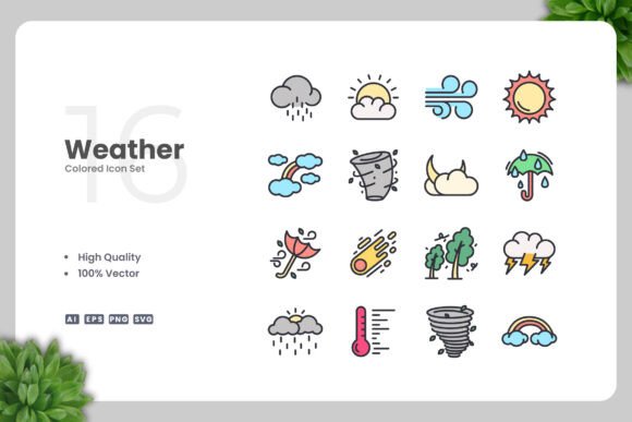Weather Color Icons: Essential Graphics for Modern Blogs