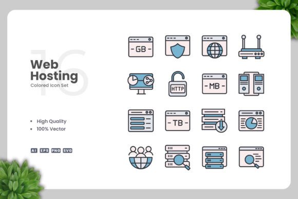 Web Hosting Color Icons: A Designer's Stitch Review