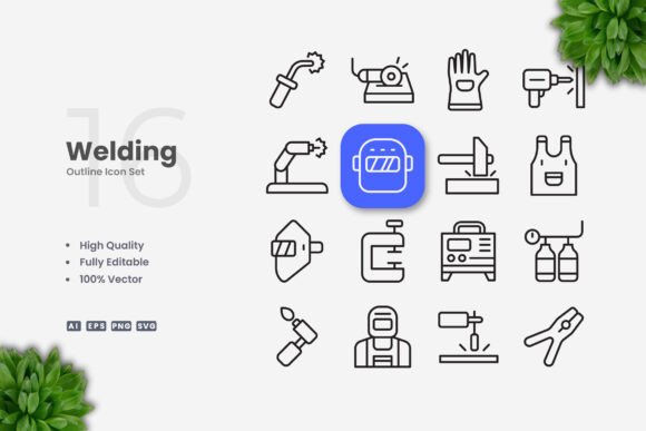 Welding Icons: Clean Graphics for Makers